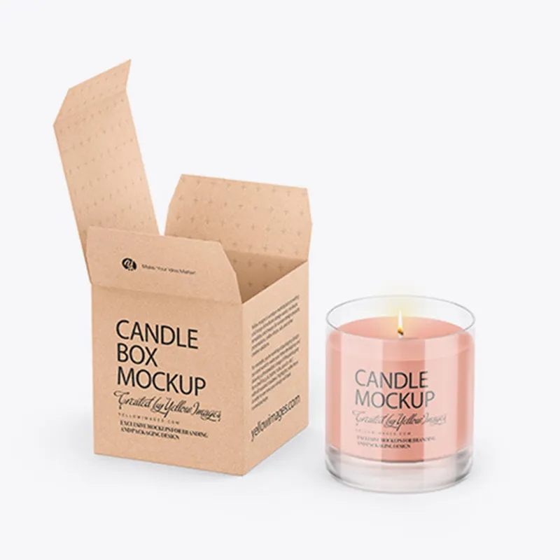 Cajas de papel de empaquetado perfumadas de la vela del regalo de la soja de empaquetado al por mayor de encargo respetuosa del medio ambiente