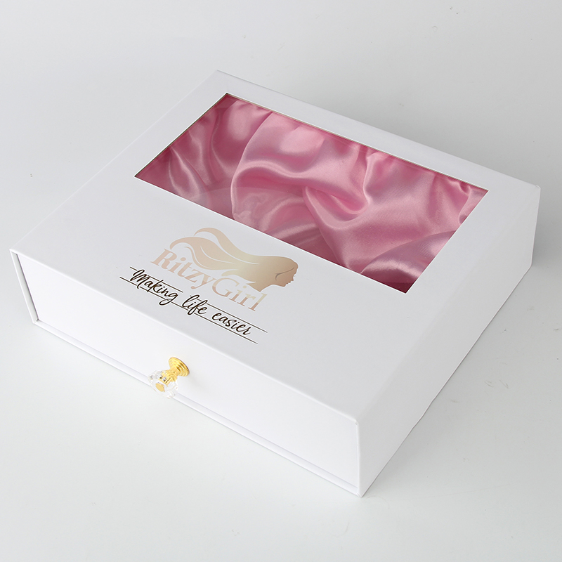 Cajas de peluca con logotipo personalizado para extensiones de cabello con caja de embalaje de extensión de cabello de lujo con logotipo