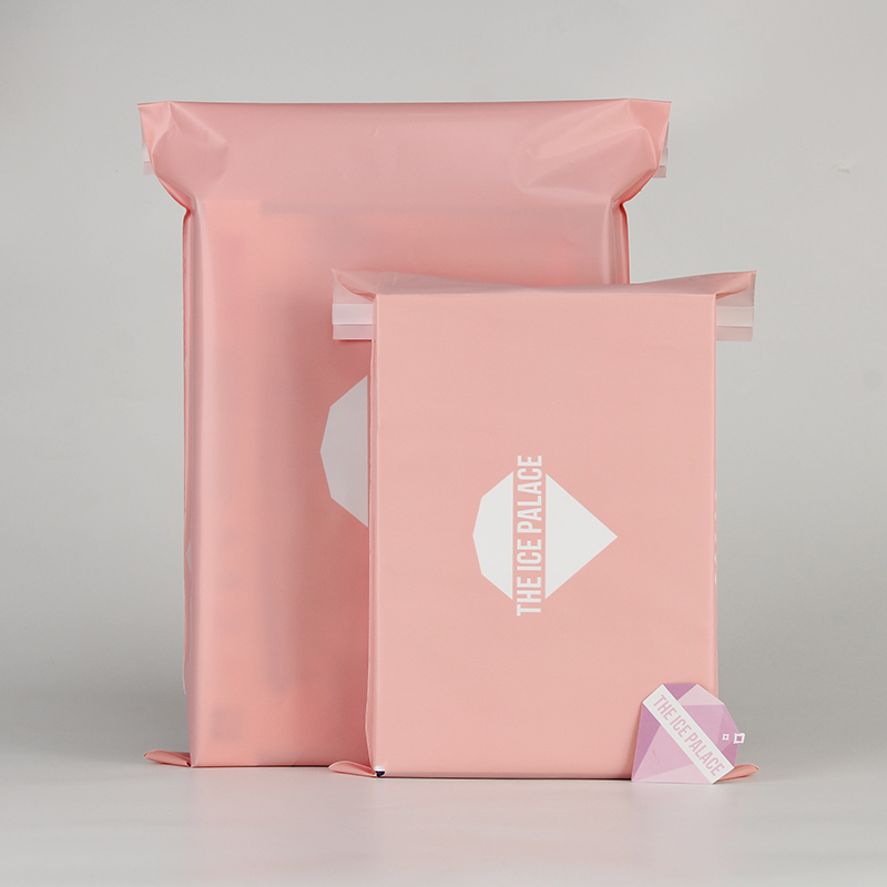 Etiqueta privada Belleza Marca Empaquetado Sobre de polietileno rosa claro