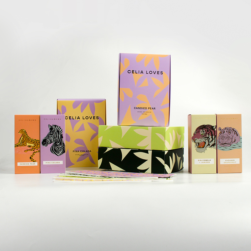Cajas de embalaje de velas perfumadas personalizadas respetuosas con el medio ambiente